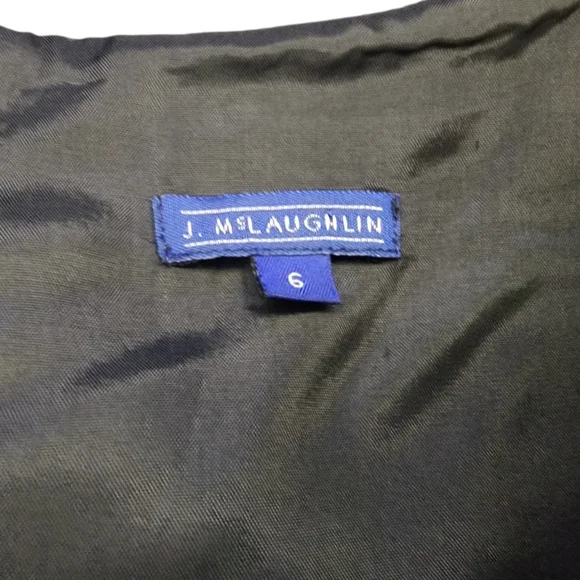 J. Mclaughlin Knee Length Silk Dress, Womens 6 - Picture 6 of 7